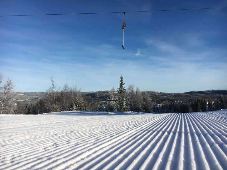 Nypreparert, vindstille og sol 
.