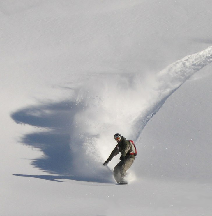 På väg ned från Parkeringsåket. Foto: Daniel Karlsson. Åkare: Henrik Johansson.
