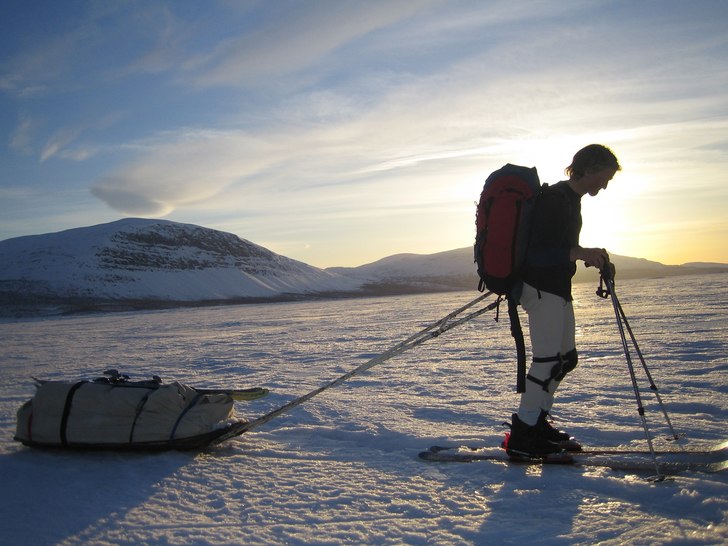Efter 3 dagar på mytomspunna Akka fick vi åket v. Foto: Johan Pettersson. Åkare: Seth Gustavsson.