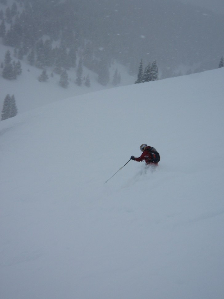 Det snöar i Vail!. Foto: Susanne Snäll. Åkare: Malin Syk.