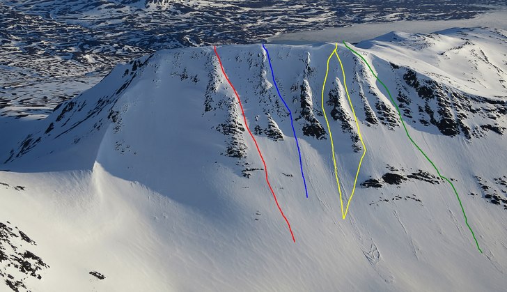 Många val nedför Bandaklumpen.. Foto: Mattias Skantz.