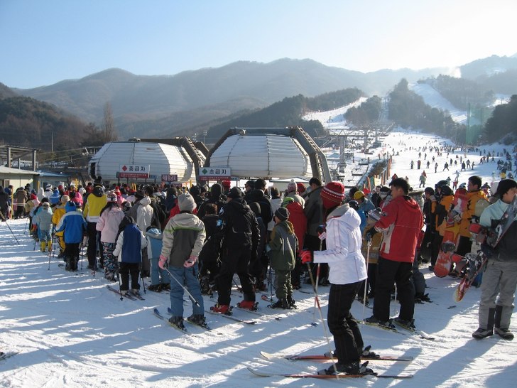 Foto: Martin Åkesson. Åkare: Liftkön till nybörjarbacken..