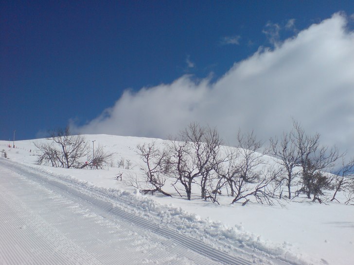 Nice med lite snö!. Foto: Danne Persson. Åkare: ingen.