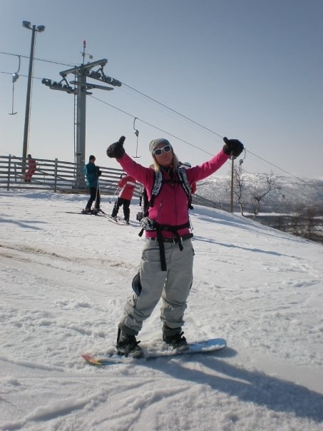 soool i hemavan. super  härligt. Foto: elin magnusson. Åkare: mia bergner.