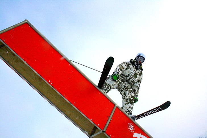 en gammal bild från t-dalen . Foto: sebbe borg. Åkare: jens lindström.