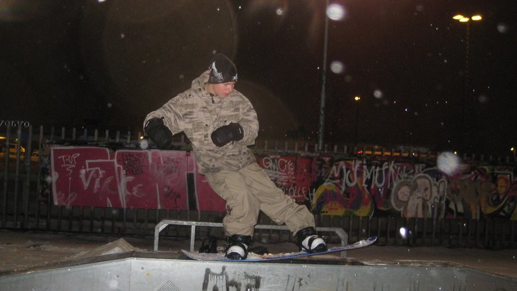 Slask i Coop parken. Foto: Robin. Åkare: Joel.