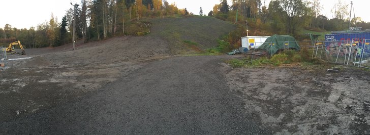 Bare snø som mangler...
Den nye nedfarten i hoved.