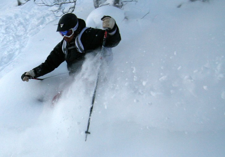 Lite skogsåkning. Foto: Petteri Koste. Åkare: Henrik Mideroos.