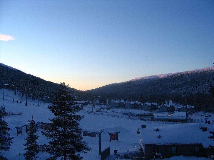 Soluppgång i Tandådalen, det blev en härlig dag. Foto: Sarah Björklund.