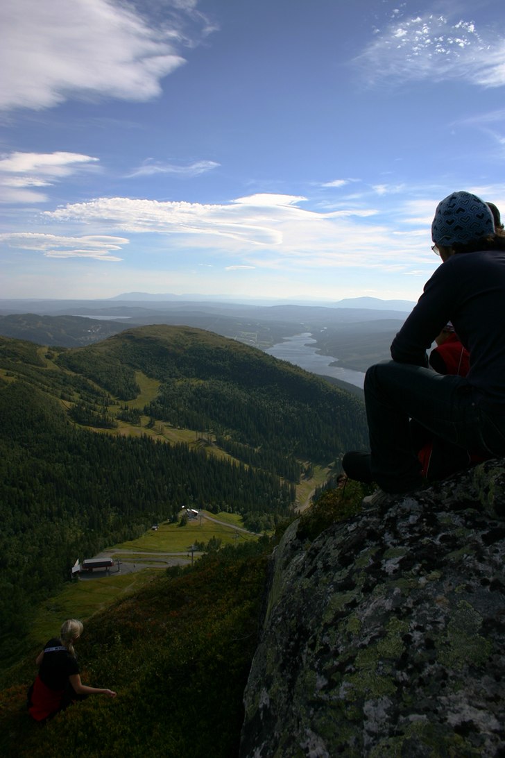 Vandring med svenska skidlärarlinjen från skutan. Foto: Klas Emanuelson. Åkare: Daniel Garcia.