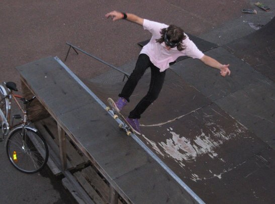 Blunt rock fakie!. Foto: Thomas. Åkare: Jag.