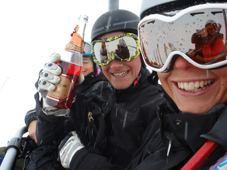 Karin fyller år!. Foto: Karin Johansson. Åkare: Tannie, Carl, Ann, Karin.
