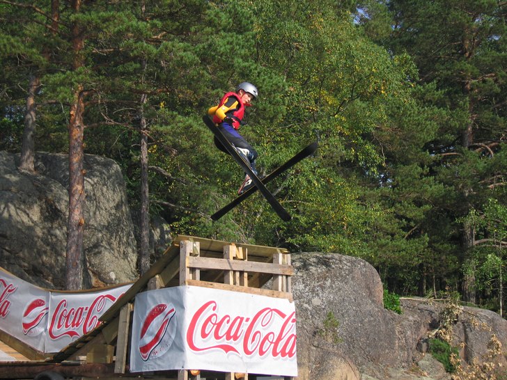 jag på min skid ramp. Foto: patrik agnälv. Åkare: martin agnälv.