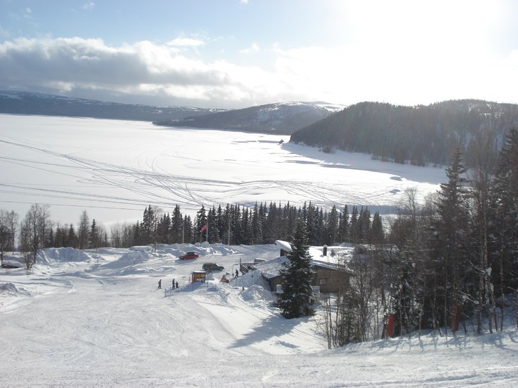 I Blåsjöbacken. Foto: vet ej.
