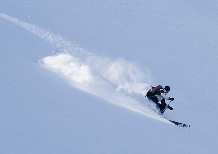Gjorde en attack på en topp på 2300 m.ö.h. + 10. Foto: Sten Andersson. Åkare: Daniel Andreou.