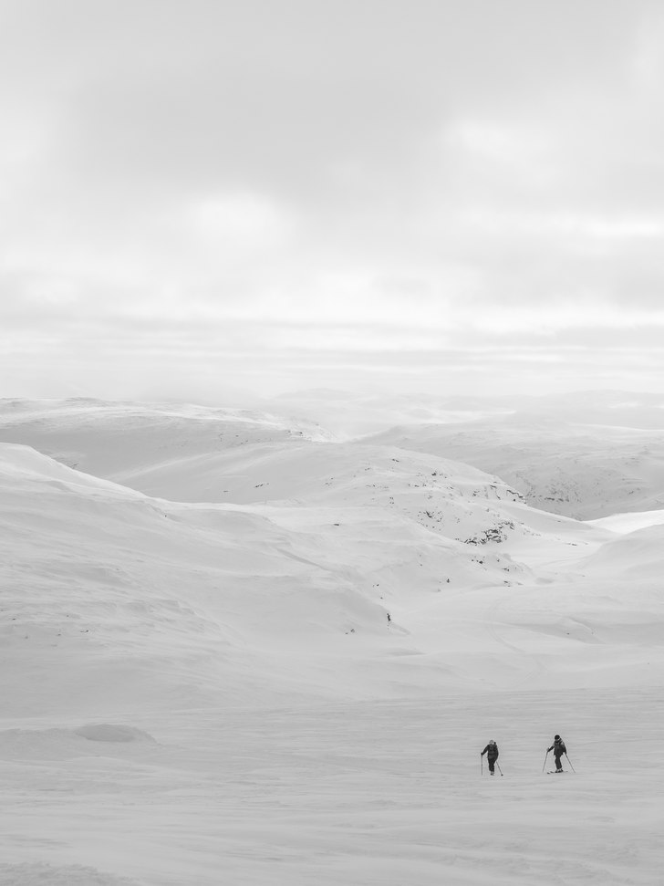 På topptur på väg från Låktatjåkko Fjällsta.