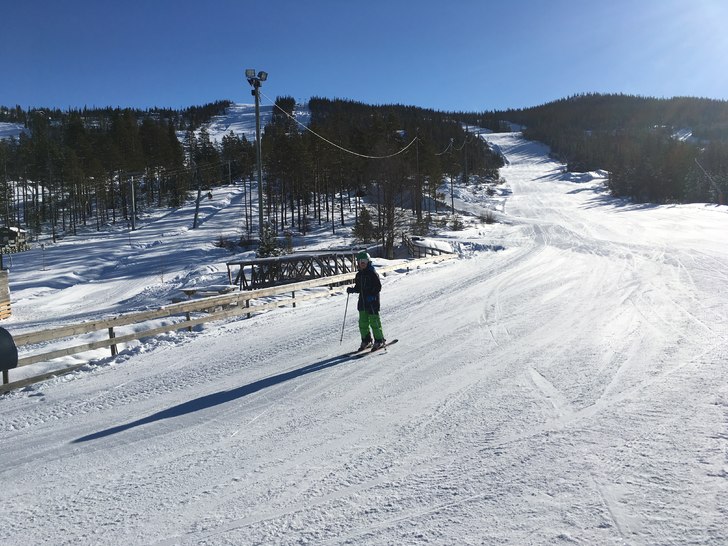 Fantastisk og vinterlig på Nesfjellet foran helge.