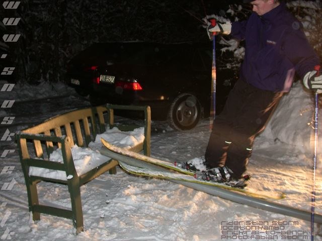 Rail-to-bench. Foto: Fabian Storm. Åkare: Stian Storm.