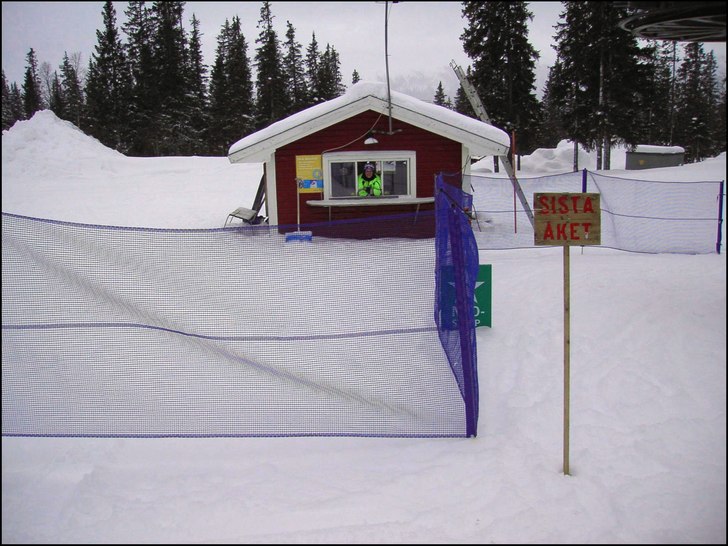 Den legendariske pistvakten Stor-Anders. Foto: David Danielsson.