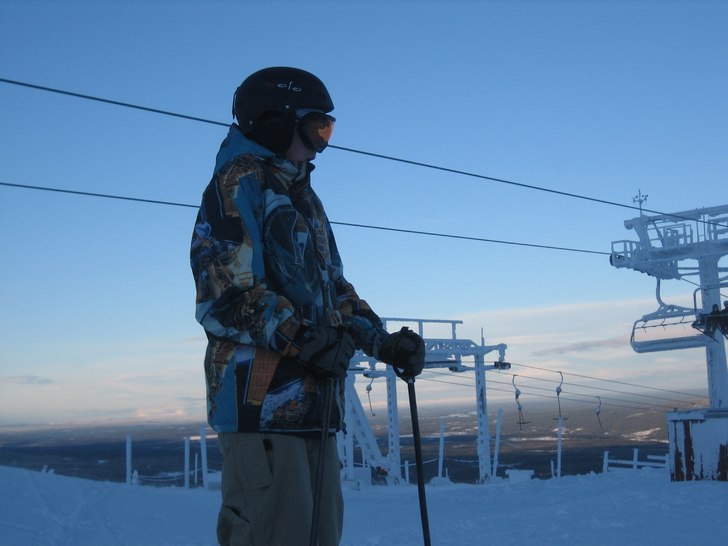 toppen i lindvallen. Foto: Emil sandblom. Åkare: Christopher Jonsson.