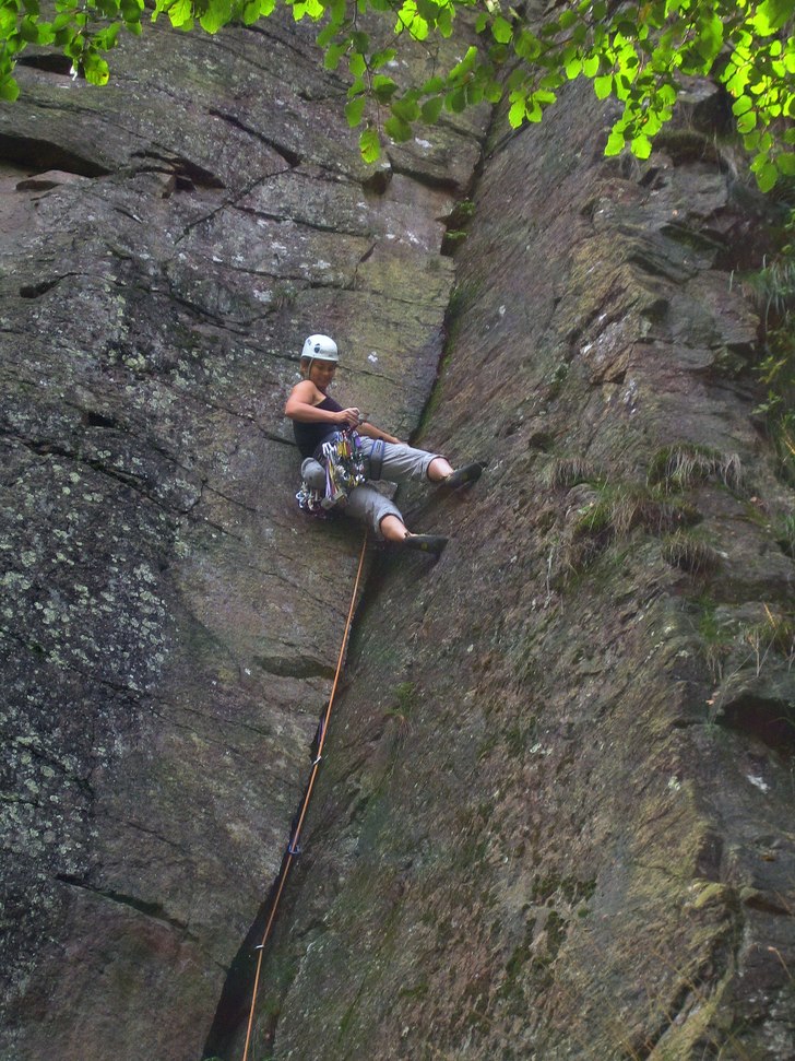 Crack Digger på Soffabacken. Graderet til både 6. Foto: Morten Johansen. Åkare: Jeg.