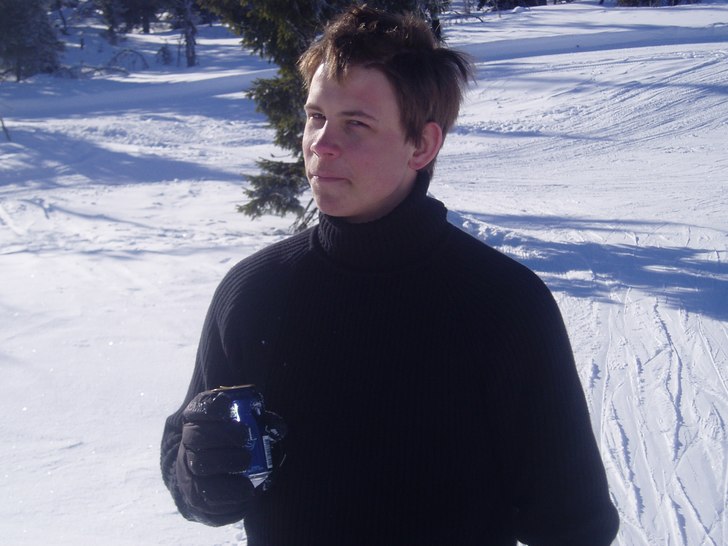 En go pelsner efter några ruffa åk e gött... Foto: Fimpen. Åkare: Andreas Mountainstick.
