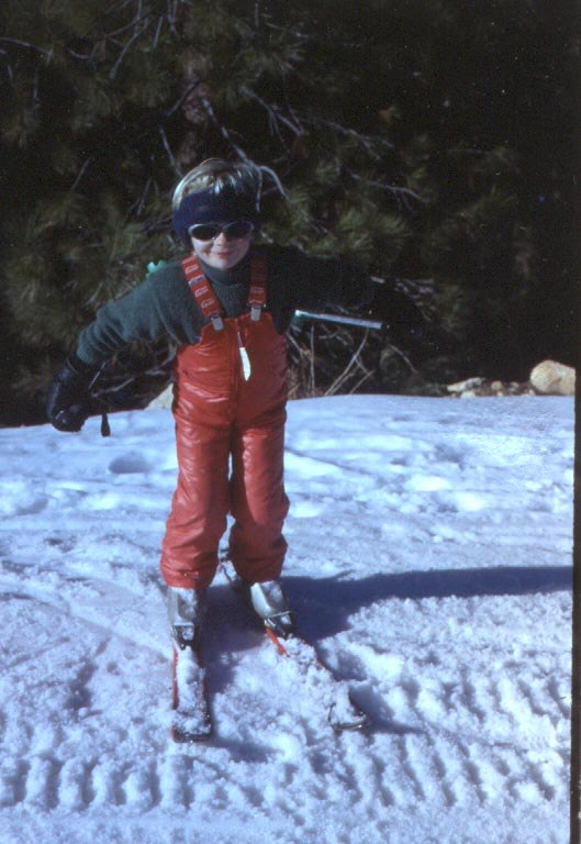 Jag som liten vasker! hade inte blivit mycket av m. Foto: Pappa. Åkare: Jag.