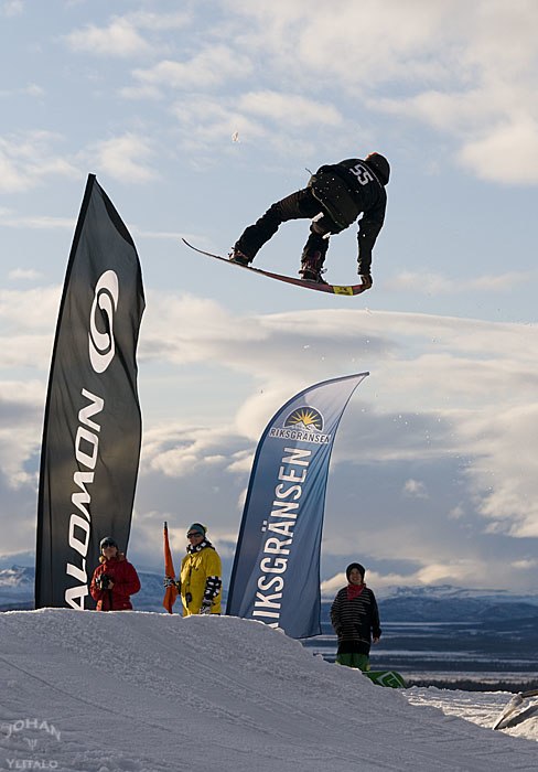 Slopenopen i Kiruna. Foto: Johan Ylitalo. Åkare: Vet ej..