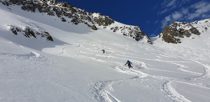 Fantastisk dag med min dotters första offpiståkn.