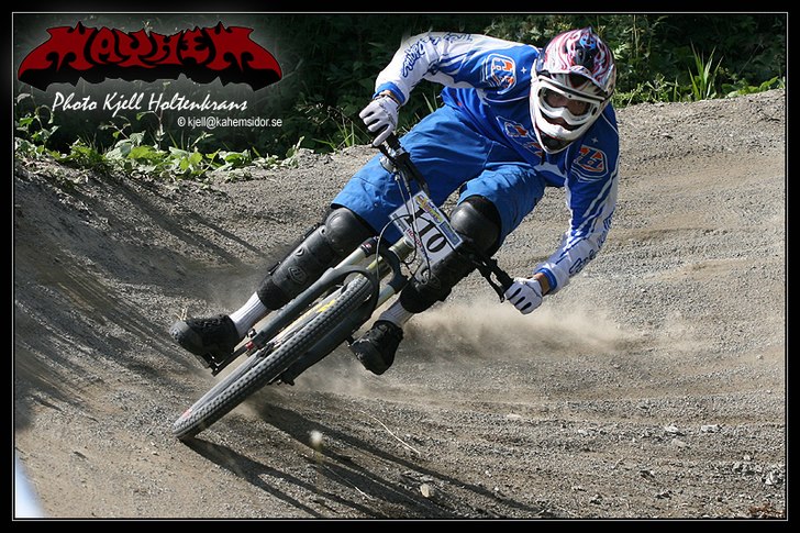 Tim Hammar under 4 cross tävlingen, Mayehem 2007 . Foto: Kjell Holtenkrans. Åkare: Tim Hammar, Tyresö.