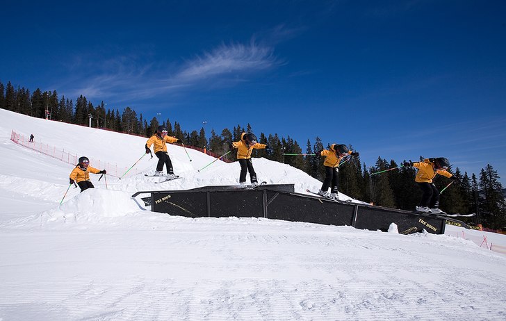 Körde en sekvenstagning på järnräcket.. Foto: Jörgen Nilsson. Åkare: Eric Norrlander.
