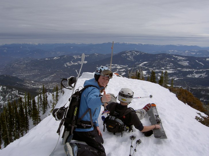 Ivan och jag på Mt. Roberts!. Foto: Anders Eriksson. Åkare: Therése & Ivan.