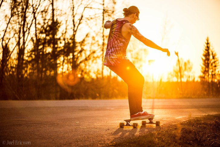 Drog ut i solnedgången och fota brorsan. Foto: Joel Ericsson. Åkare: John Ericsson.