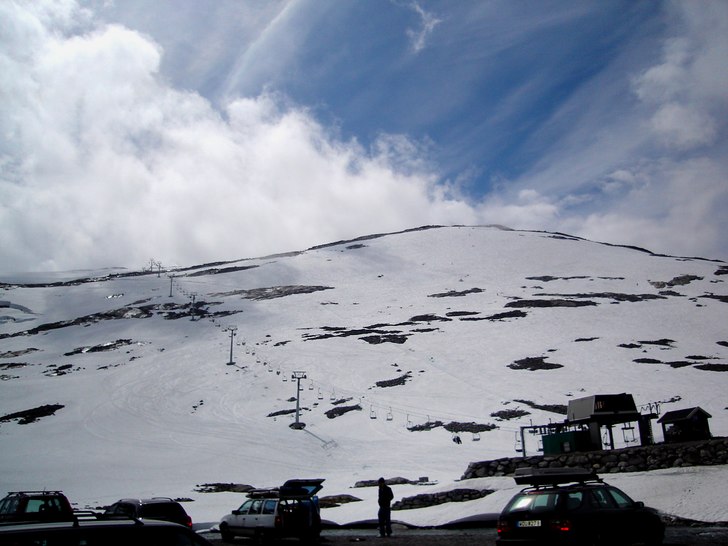 Stryn.. med ganska lite snö. Foto: frida.