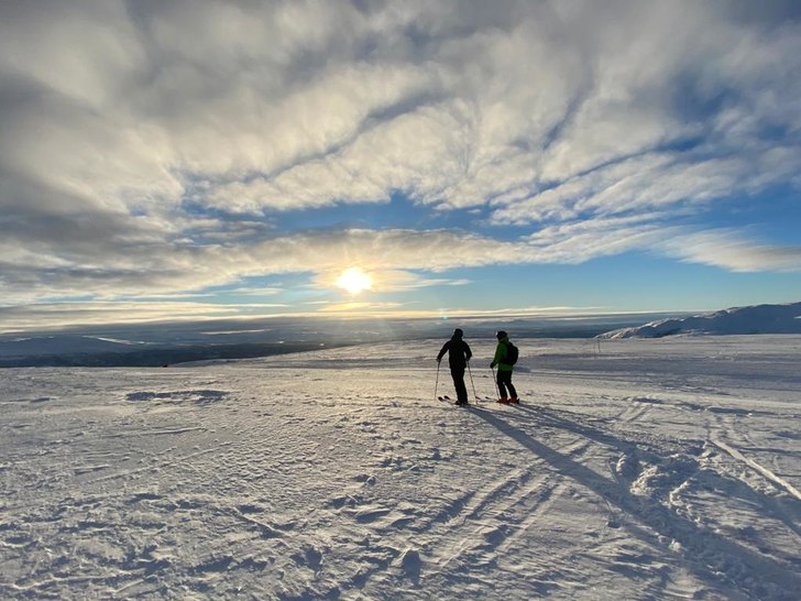 Skutan i februari skinnat upp
fotograf Simon Lars.