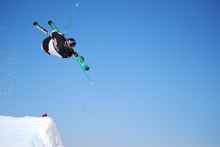 Detta hopp tog mig till seger i Järvsö Big Air. . Foto: Fjunesh. Åkare: Olov Engström.
