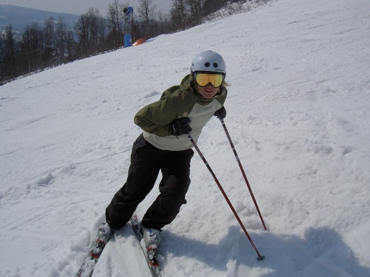 En skön dag i backen.. Foto: John Gustafsson. Åkare: Johanna Johansson.