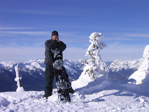Toppen på Rocky Mountain. Foto: Rickard Magnusson. Åkare: Mikael Svensson.