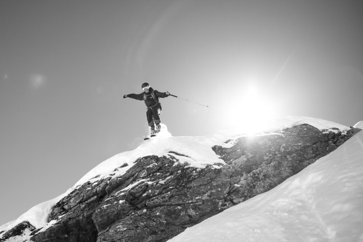 Axel sending it. Verbier, Schweiz.