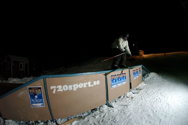 Rail Tävling i Hedebacken. Foto: Frasse Fransson. Åkare: Nicke Andersson.