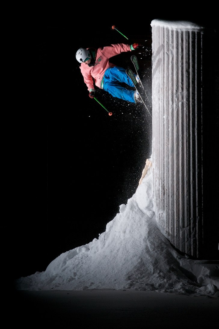 Hittade en betongpelare på campus, på bilden är. Foto: Björn Nygren. Åkare: Jesper Westman.