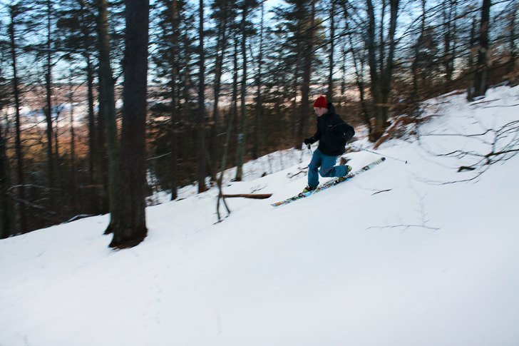 Tomelilla kommun planerade en gång i tiden en ski. Foto: Fabian Rimfors. Åkare: Erik Blomqvist.