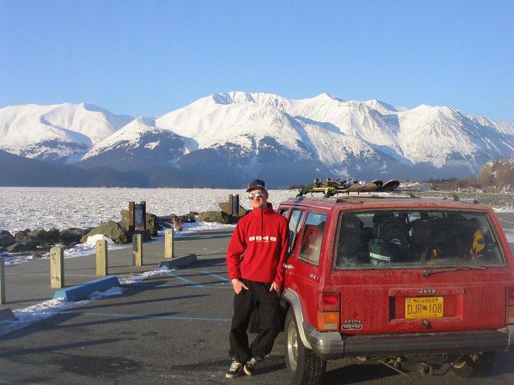 Fet bil. Feta skidor. Feta berg. Himmelriket. . Foto: Självutlösare. Åkare: Christer Larsson.