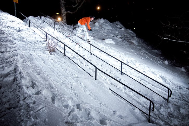 handrail på frösöstrand. Foto: Mats. Åkare: Erik signarsson.
