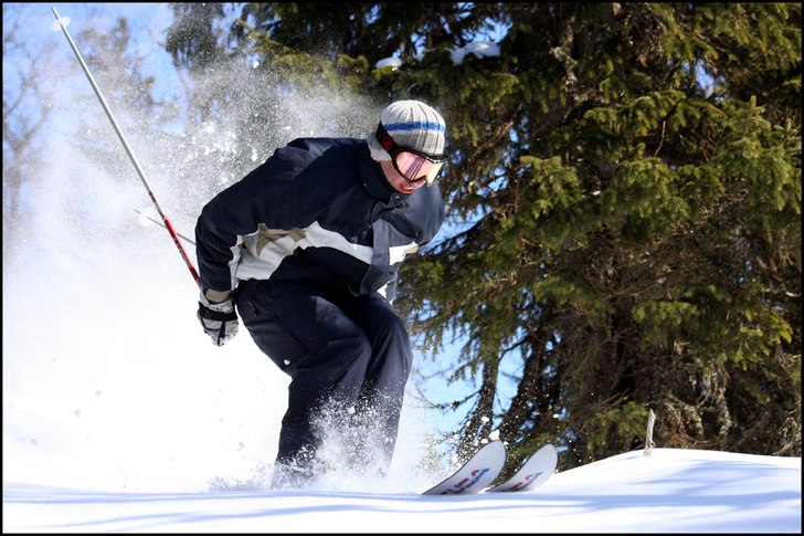 Landning i skapligt djup lössnö. Foto: Kalle W. Åkare: Simon M.