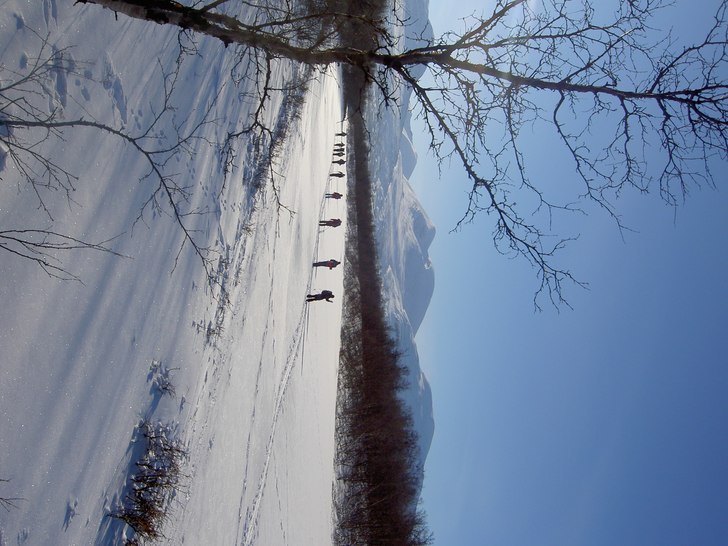 En härlig dag så högt upp i sverige man kan kom. Foto: Linda Olsson. Åkare: Delar av min klass.