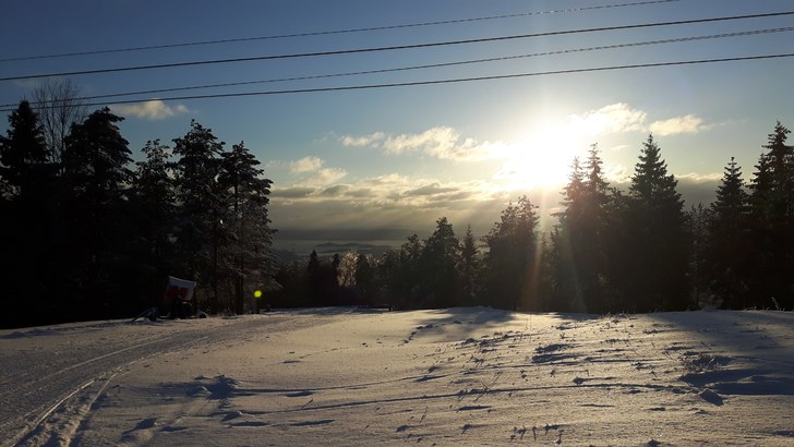 Familiebakken tar form. 
Vi jobber for å åpne de.