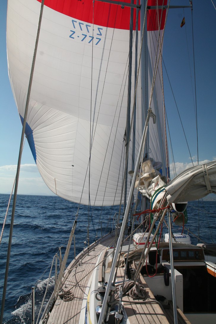 Foto: Leo Ekbom. Åkare: Seglar S/Y Tilda med 100kv spinnacker.
