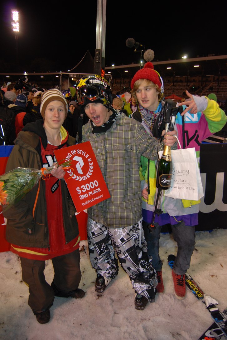 jag lill-spektakel å sammy carlsen efter tävling. Foto: Zakke. Åkare: Sammy Carlson.