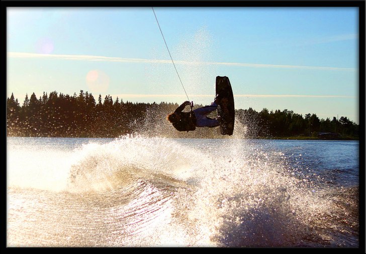En liten backroll efter våran gangster nautique. Foto: william. Åkare: bladde.